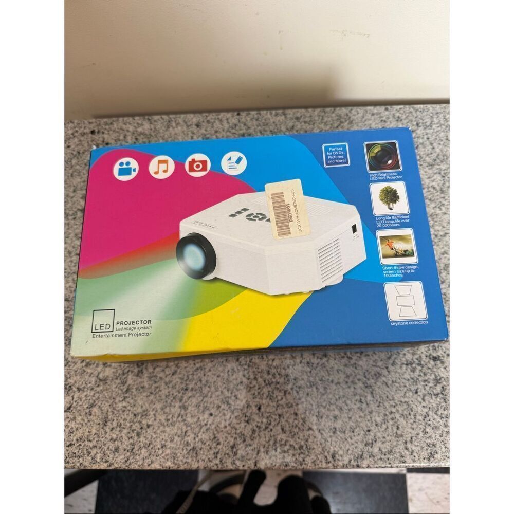 Mini LED Projector with Remote | Portable Home Theater HDMI USB SD AV